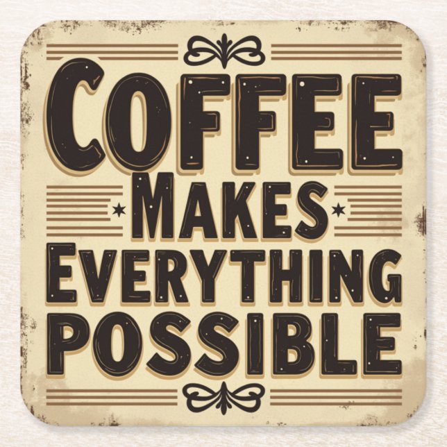 Coffee lovers coasters (Front)