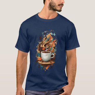 Coffee Lovers Delight A Captivating Caf Poster vin T-Shirt