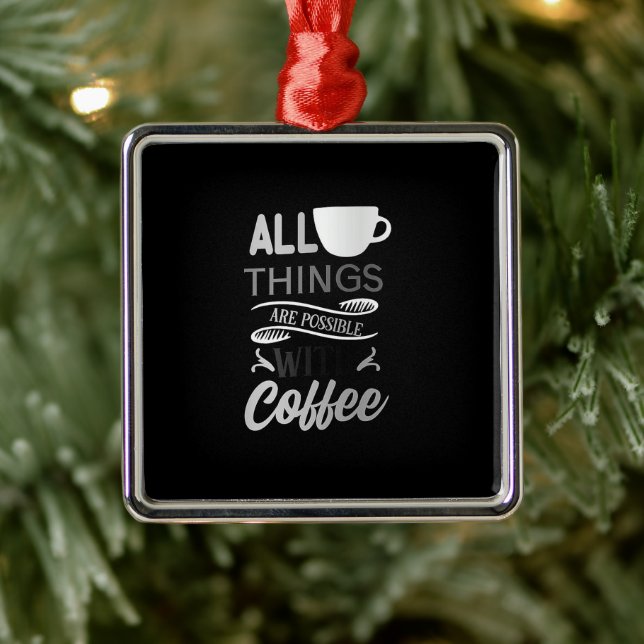 ***COFFEE LOVER'S*** FUN ANYTIME ORNAMENT (Tree)