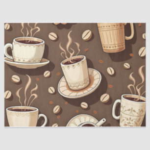 Coffee Lovers' Paradise: Cozy Brews & Beans Tissue Paper