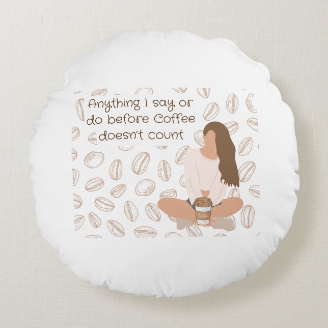 Coffee Lovers Pillow (Front)