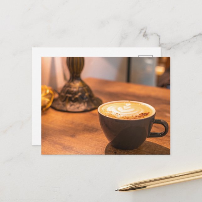 Coffee Lovers Postcard (Front/Back In Situ)