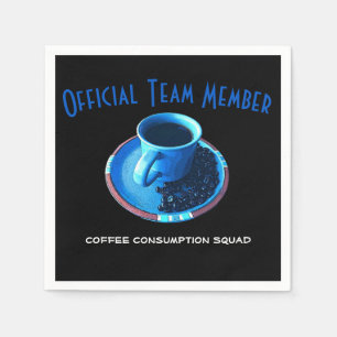 Coffee Lovers Team Drinking Squad Template Napkin