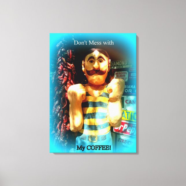 coffee lover's wrapped canvas (Front)