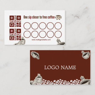 Coffee Loyalty Card   One Sip Closer to Free Coffe