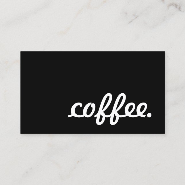 coffee. loyalty punch card (Front)