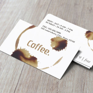 Coffee Loyalty Punch Card