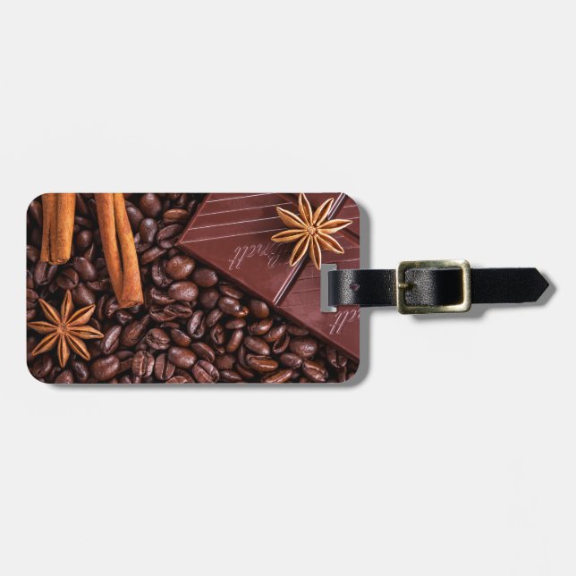 coffee luggage tag (Front Horizontal)