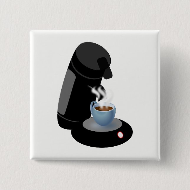 Coffee Machine 2 Inch Square Button (Front)