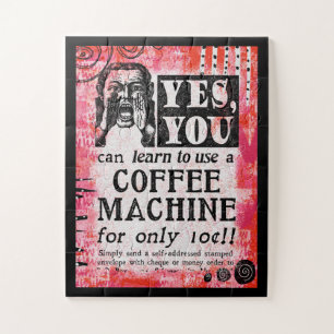 Coffee Machine - Funny Vintage Ad Jigsaw Puzzle