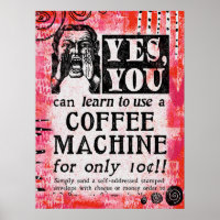 Coffee Machine - Funny Vintage Ad