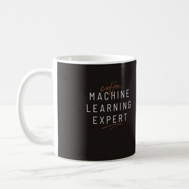 Coffee Machine Learning Funny Mug (Left)