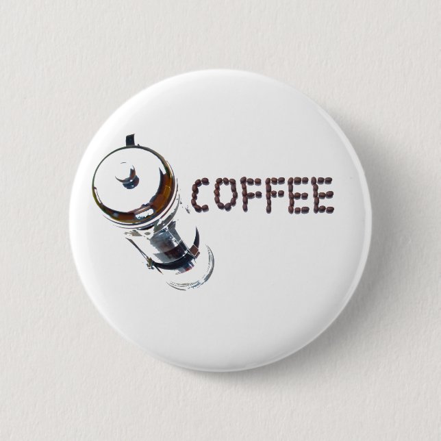 Coffee MagicEnjoy, 'first thing in the morning', ' 2 Inch Round Button (Front)