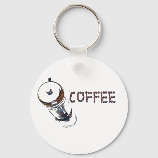Coffee MagicEnjoy, 'first thing in the morning', ' Keychain (Front)