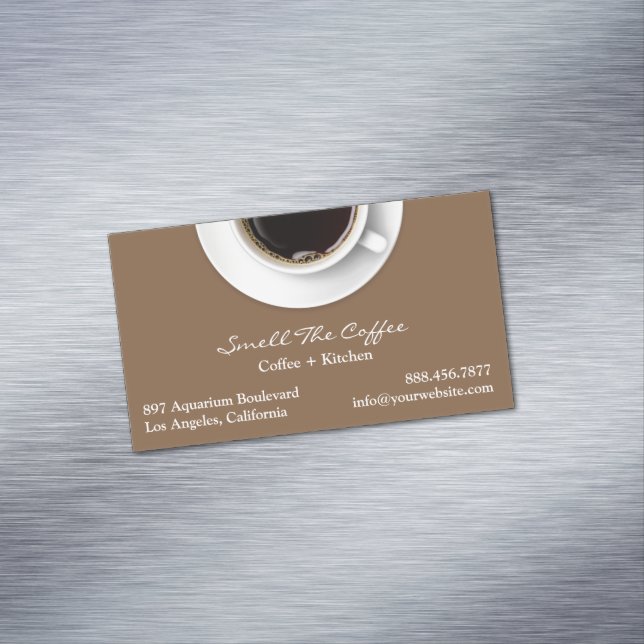 Coffee Magnetic Business Card (In Situ)