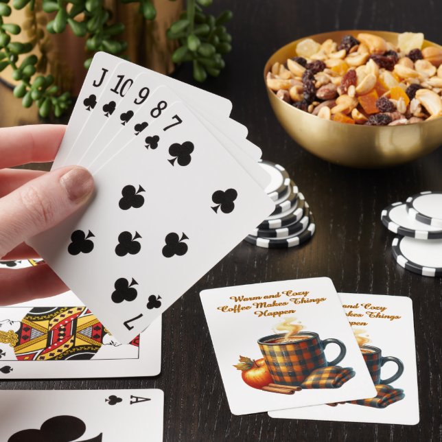 Coffee Makes Things Happen Playing Cards (In Situ)