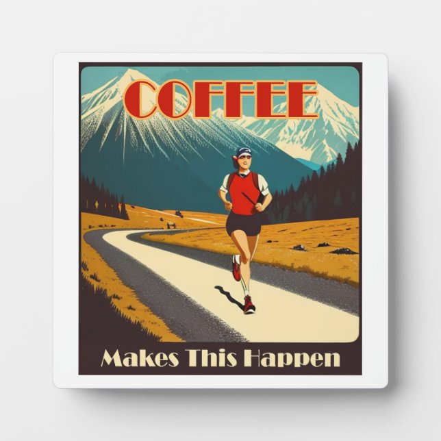 Coffee Makes This Happen Running Plaque (Front)