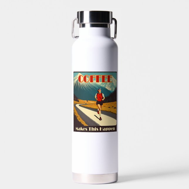 Coffee Makes This Happen Running Water Bottle (Front)