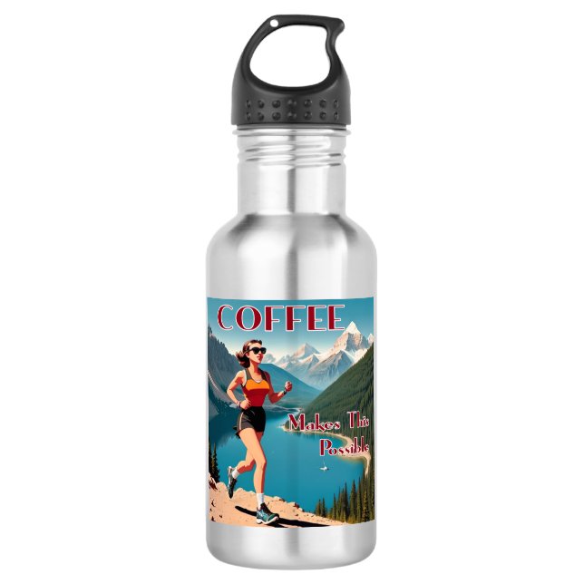 Coffee Makes This Possible Running 532 Ml Water Bottle (Front)