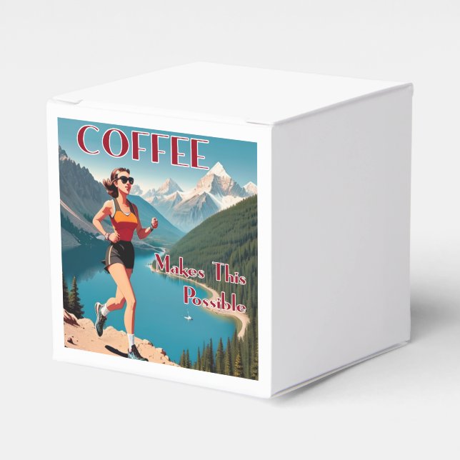 Coffee Makes This Possible Running Favor Box (Front Side)