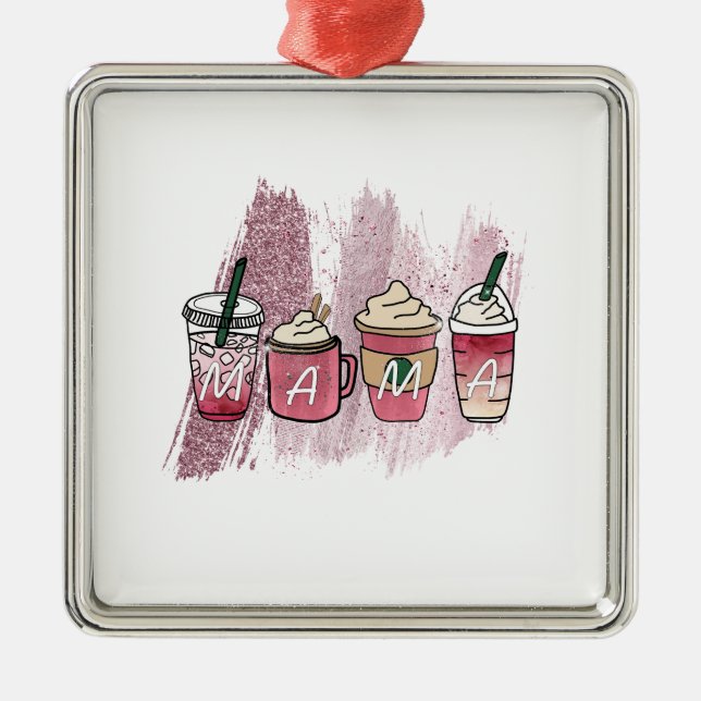 Coffee Mama Metal Ornament (Front)