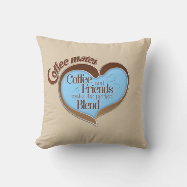 Coffee mates throw pillow (Front)