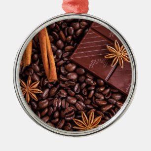 coffee metal ornament