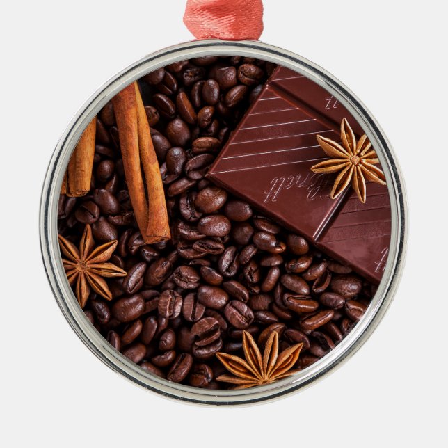 coffee metal ornament (Front)