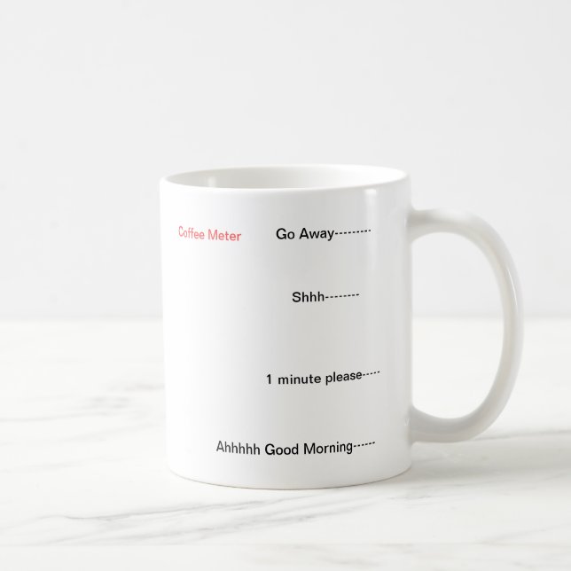 Coffee Metre Mug (Right)