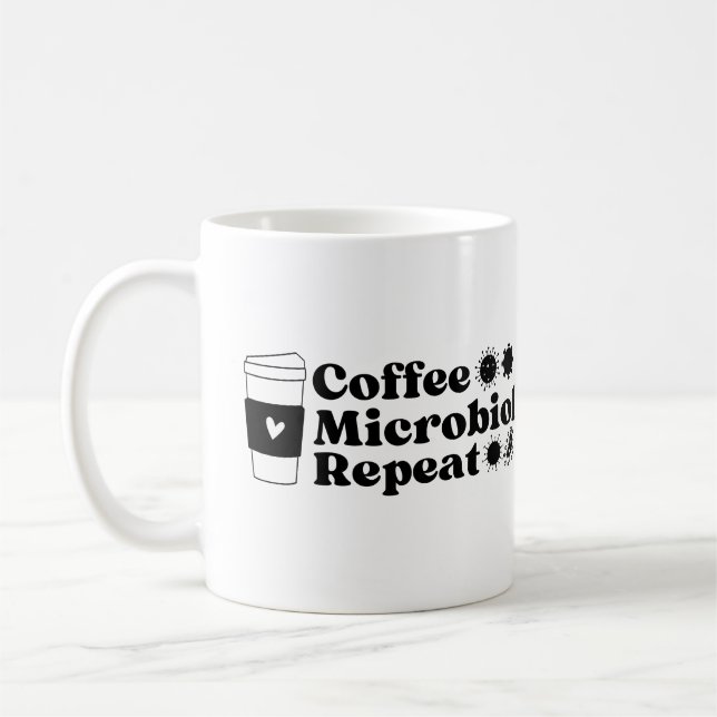 Coffee Microbiology Repeat Mug (Left)