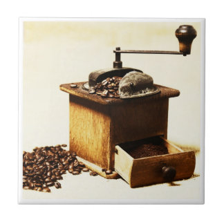 Coffee mill Image on tile