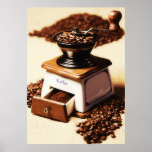coffee mill poster