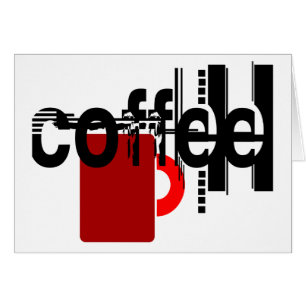 Coffee Minimalist Graphic Art Any Occasion Card