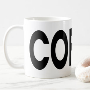Coffee Minimalist Typography Wraparound Mug
