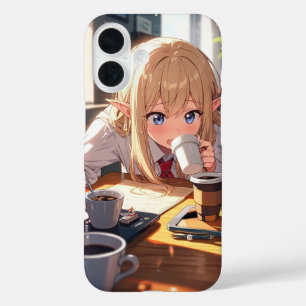 Coffee Mishap Elf iPhone 16 Case
