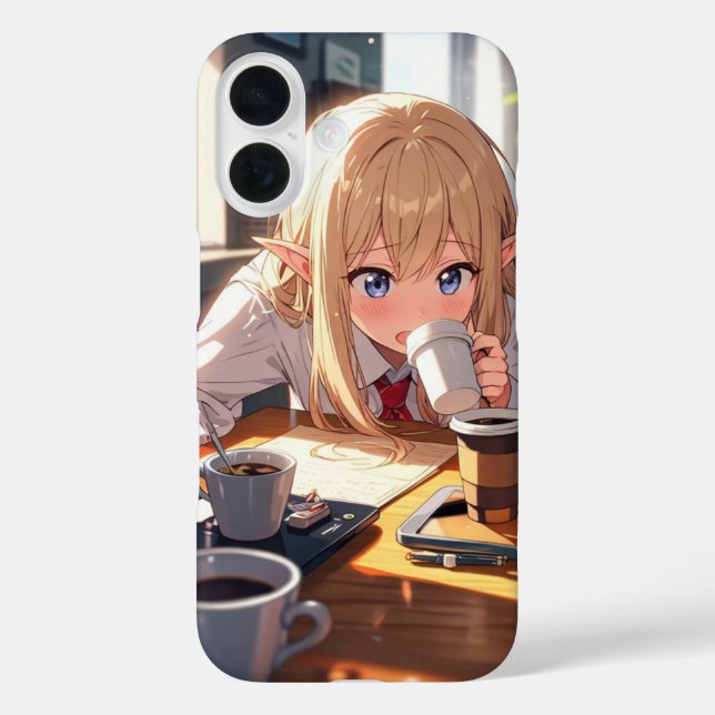 Coffee Mishap Elf Case-Mate iPhone Case (Back)