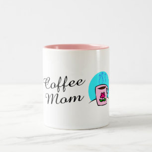 Coffee Mom Two-Tone Coffee Mug