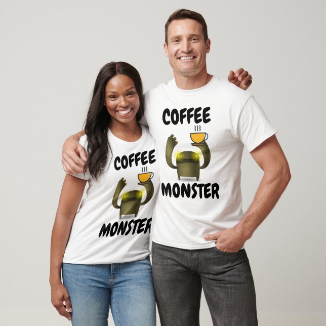 COFFEE MONSTER Funny T-shirts (Unisex)