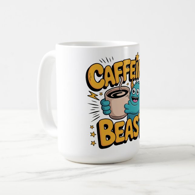 Coffee Monster Mug (Front Left)