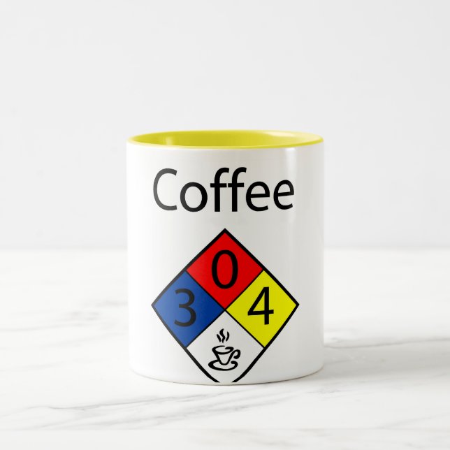 Coffee MSDS Two-Tone Coffee Mug (Center)