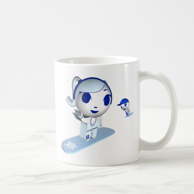 Coffee Mug, Boarding plus KBOT Coffee Mug (Right)