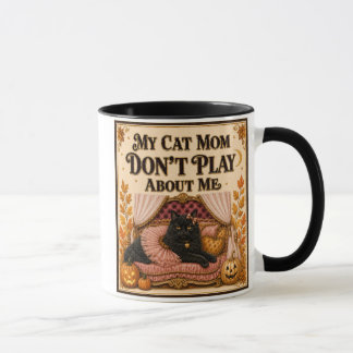 Coffee Mug Cat Mom Halloween