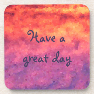 Coffee Mug Coaster, an abstract, modern, colourful Coaster