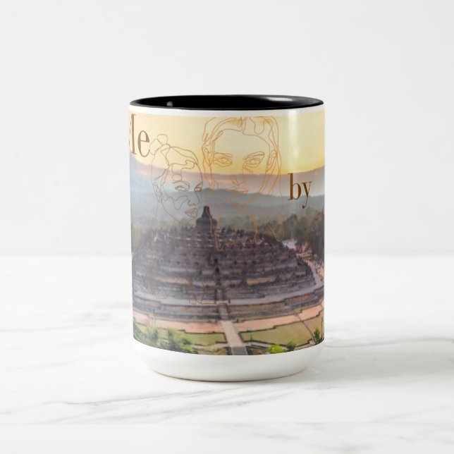 Coffee Mug Cup  400ML Self Stirring Mug  mix Coffe (Center)