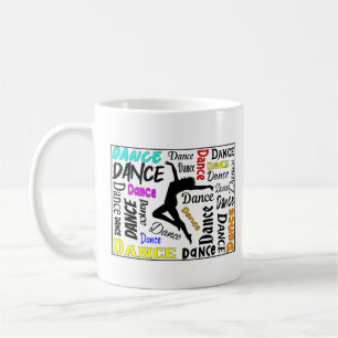 coffee Mug Dance Design in Colour
