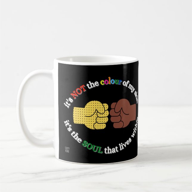 coffee mug  "END RACISM" (Left)