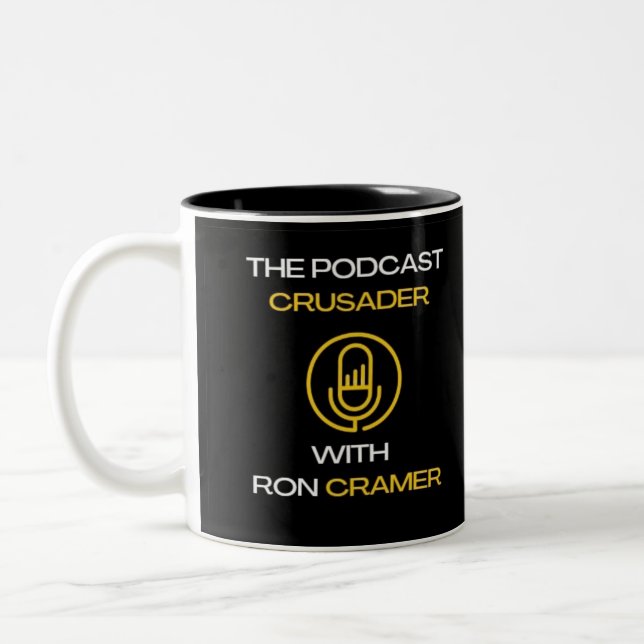 Coffee Mug for the Podcast Crusader w/Ron Cramer (Left)