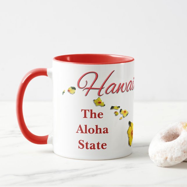 Coffee Mug - HAWAII (With Donut)