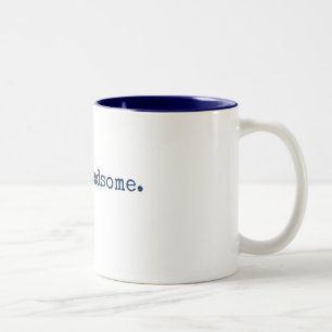 Coffee Mug: hello handsome Two-Tone Coffee Mug