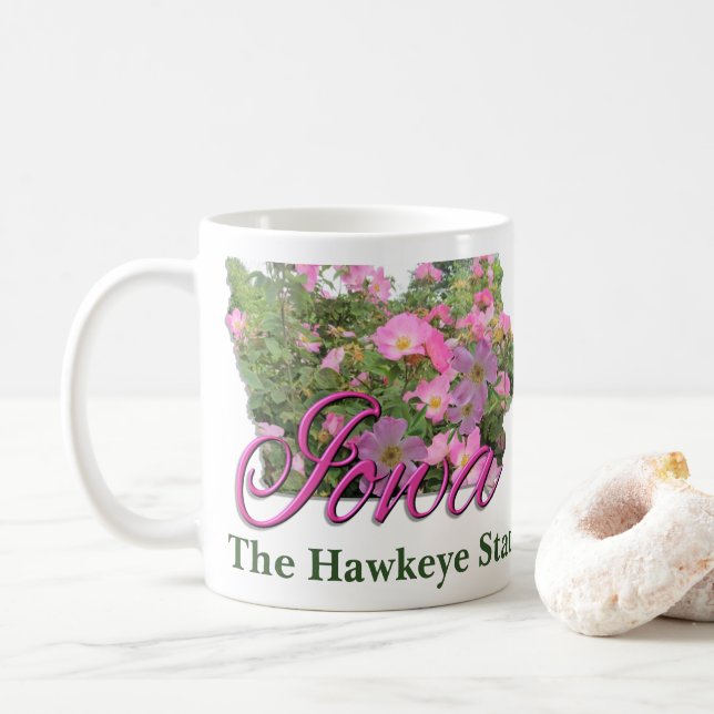 Coffee Mug - IOWA (With Donut)